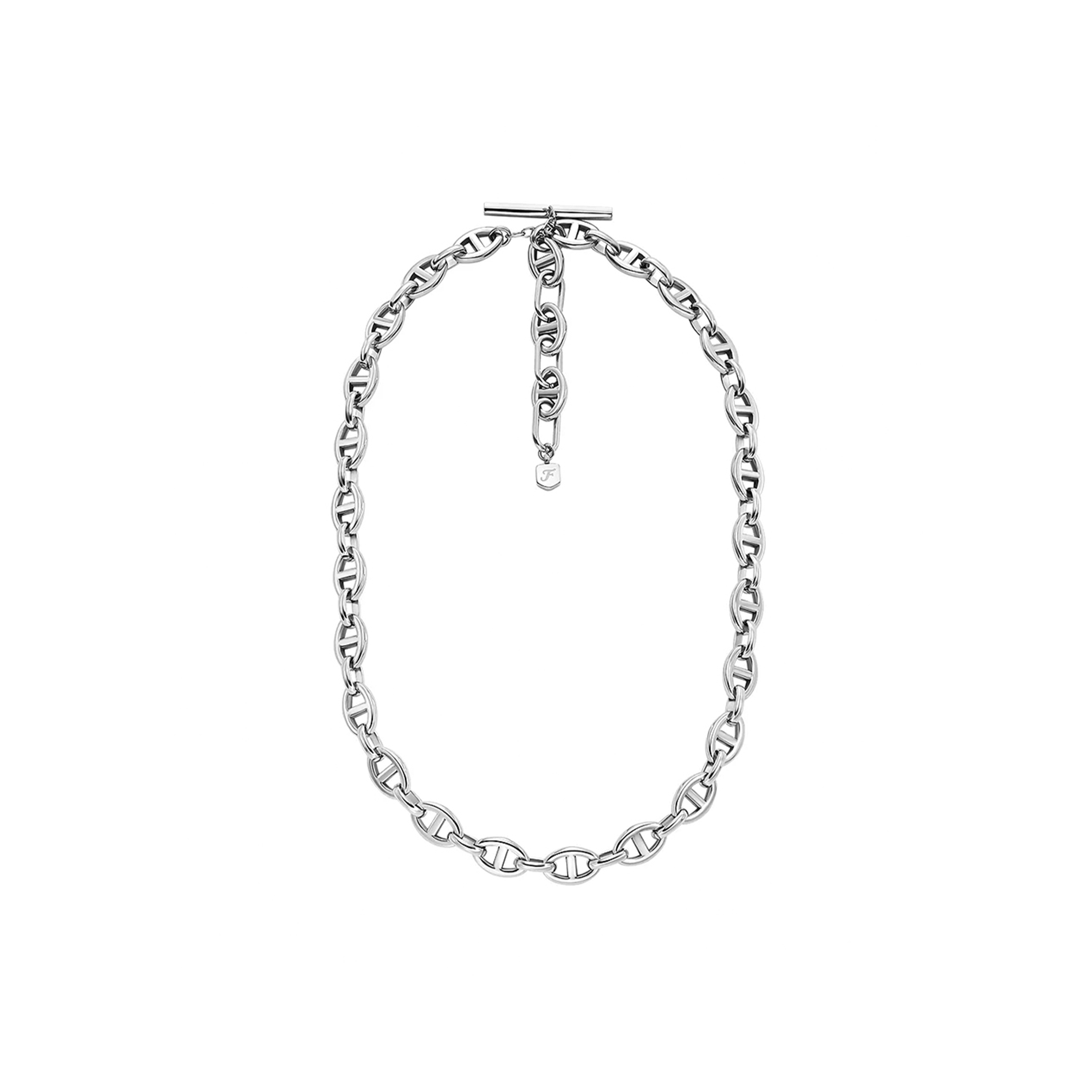 HERMÈS D-LINK STAINLESS STEEL CHAIN NECKLACE 